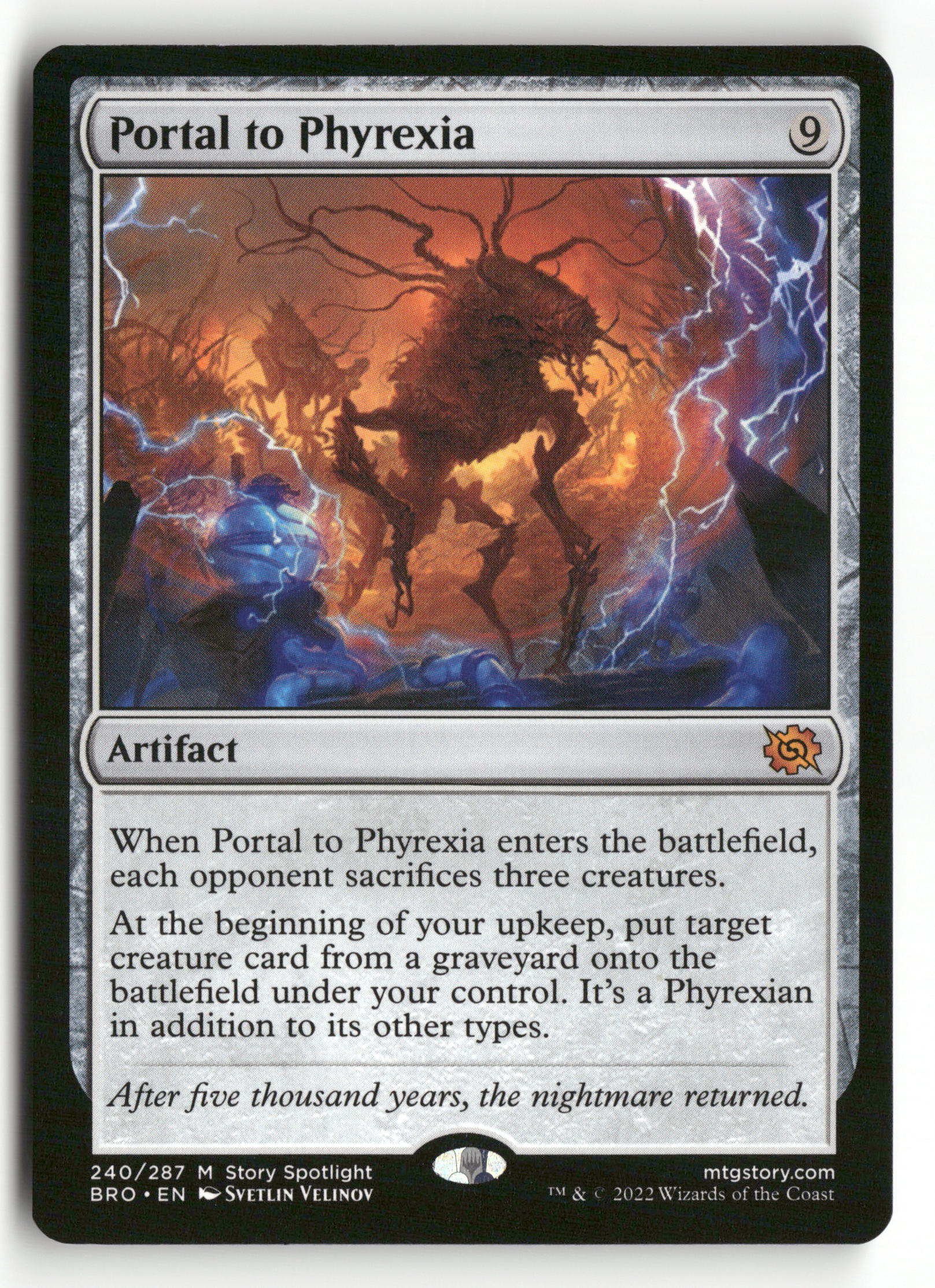 Magic The Gathering Promo Pack: The Brothers' War 240 Portal to Phyrexia M NM