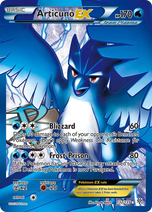 Articuno EX Team Plasma 132/135 (Plasma Storm)  - Holofoil