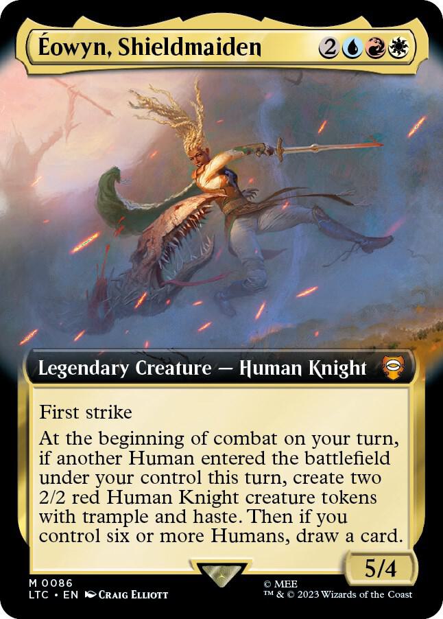 Éowyn, Shieldmaiden 86/347 (Commander: The Lord of the Rings: Tales of Middle-earth)  - Extended Art Foil