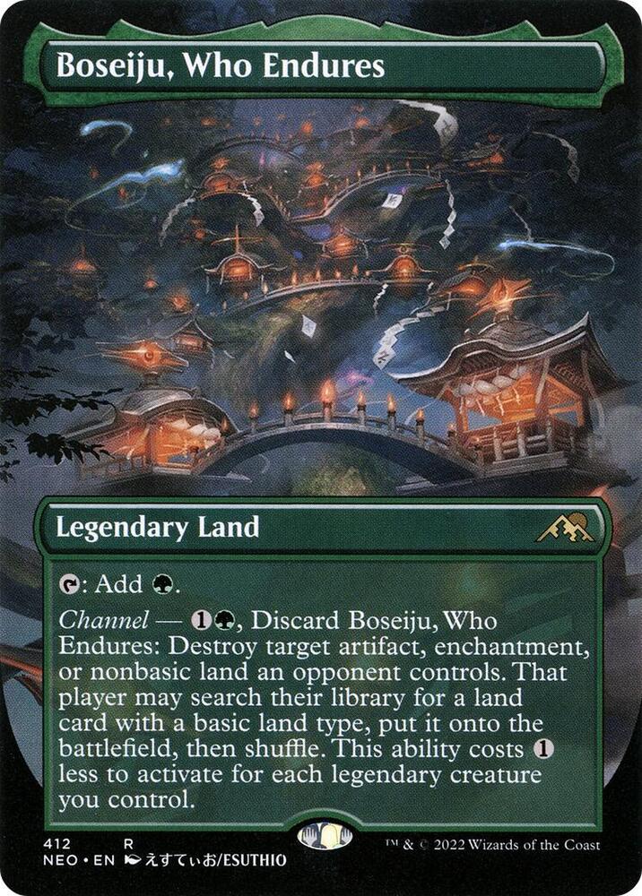 Boseiju, Who Endures 412/302 (Kamigawa: Neon Dynasty)  - Borderless