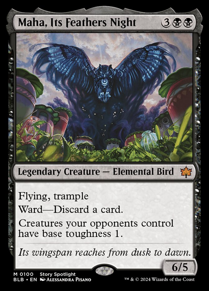 Maha, Its Feathers Night 100 (Bloomburrow) 