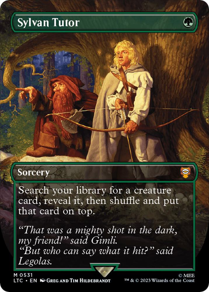 Sylvan Tutor 531/347 (Commander: The Lord of the Rings: Tales of Middle-earth)  - Borderless