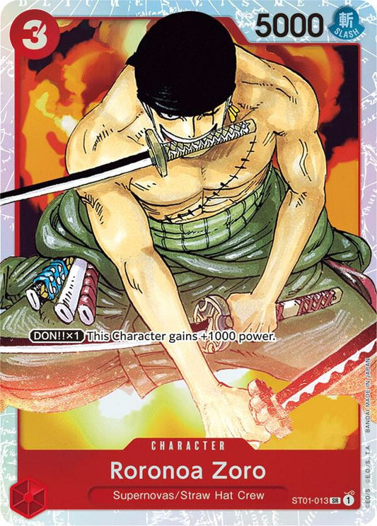 Roronoa Zoro ST01-013 (Starter Deck 1: Straw Hat Crew)  - Foil