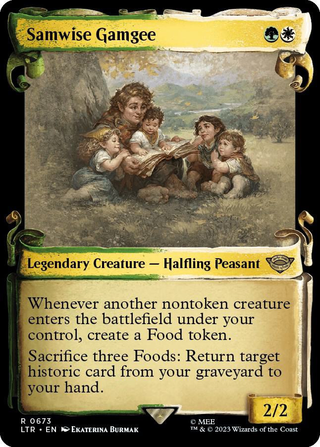 Samwise Gamgee 673 (Universes Beyond: The Lord of the Rings: Tales of Middle-earth)  - Showcase Scroll