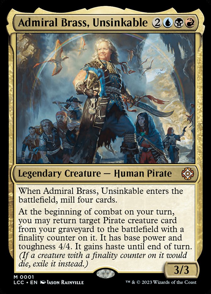 Admiral Brass, Unsinkable 1/370 (Commander: The Lost Caverns of Ixalan) 