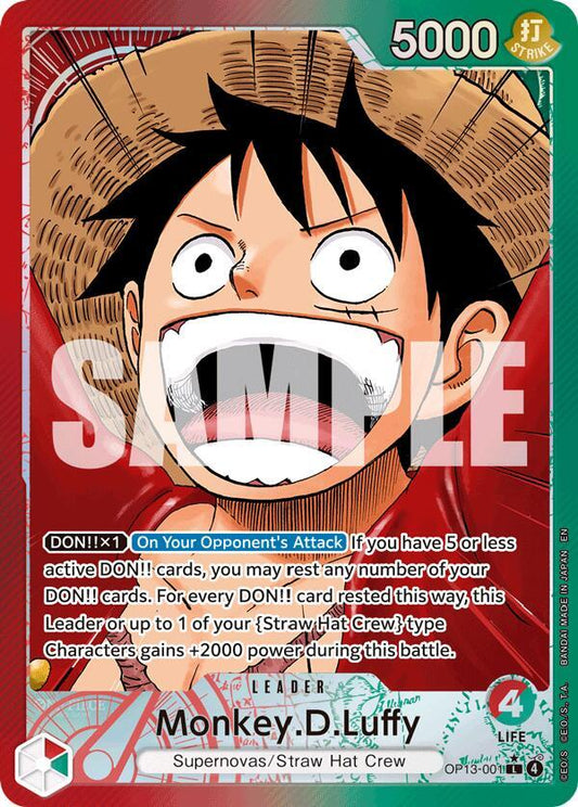 Monkey.D.Luffy OP13-001 (Carrying On His Will)  - Alternate Art Foil