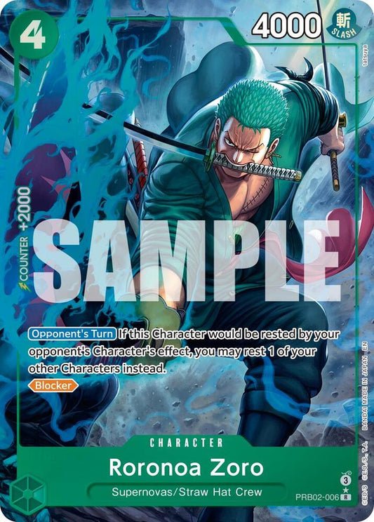 Roronoa Zoro PRB02-006 (Premium Booster -The Best- Vol. 2)  - Alternate Art Foil
