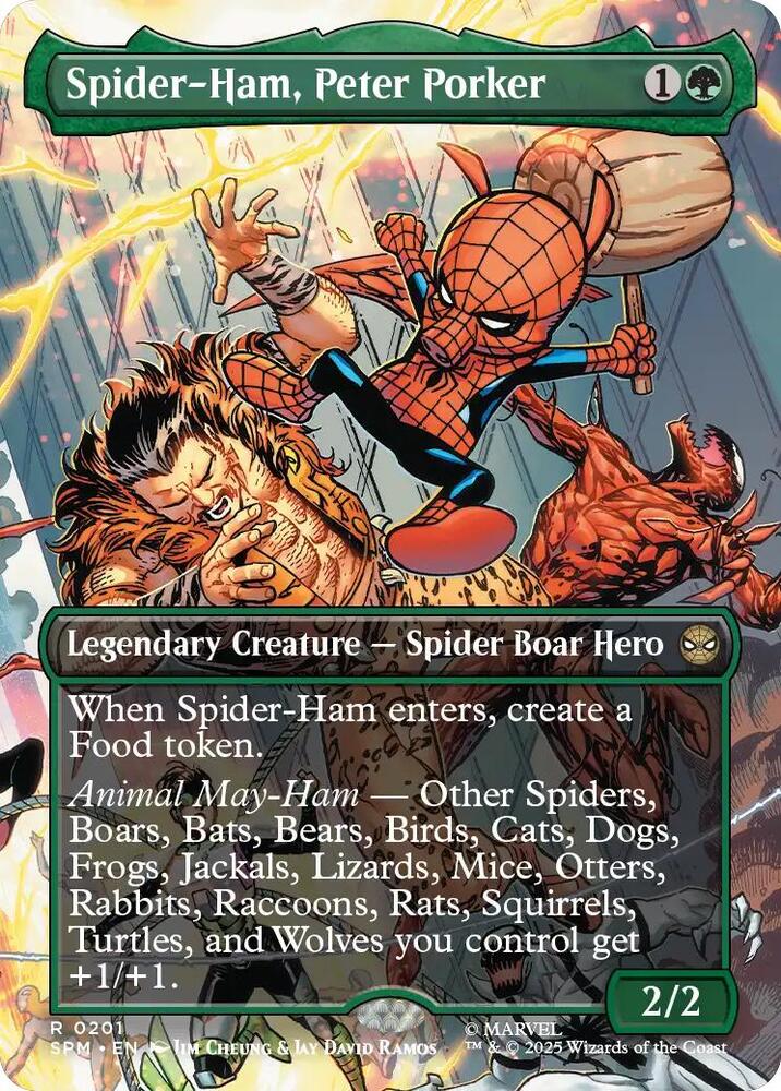 Spider-Ham, Peter Porker 201 (Marvel's Spider-Man)  - Borderless Foil