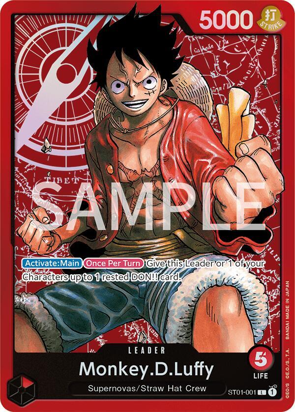 Monkey.D.Luffy ST01-001 (Revision Pack Cards) 