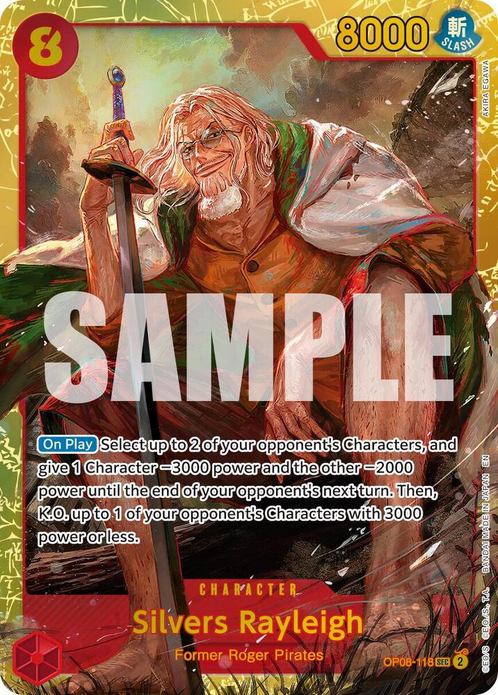 Silvers Rayleigh (Reprint) OP08-118 (Premium Booster -The Best- Vol. 2)  - Foil