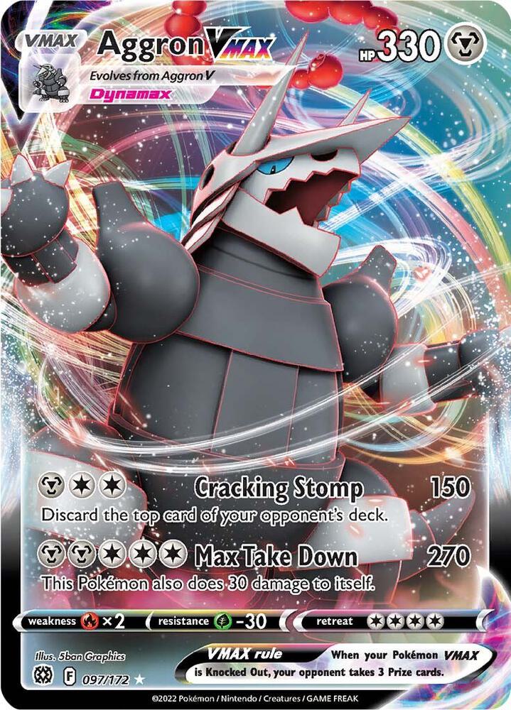 Aggron VMAX 097/172 (SWSH09: Brilliant Stars)  - Holofoil