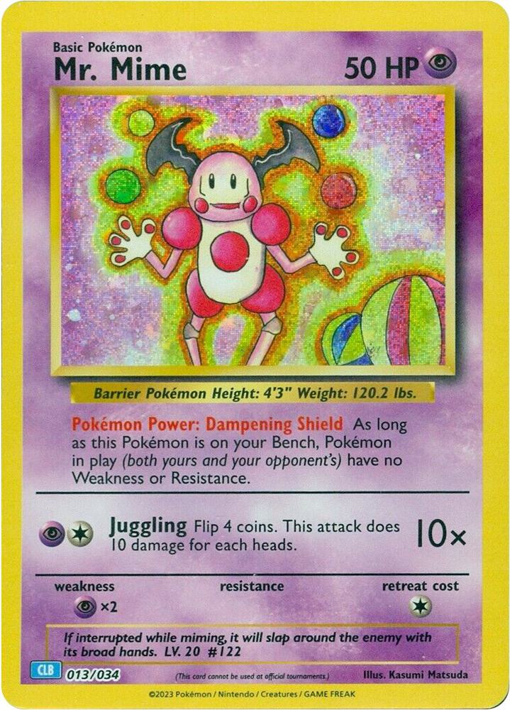 Mr. Mime 013/034 (Trading Card Game Classic)  - Holofoil