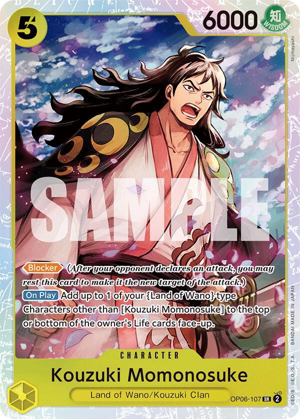 Kouzuki Momonosuke OP06-107 (Wings of the Captain)  - Foil
