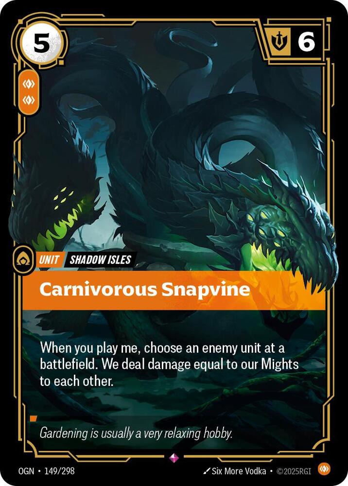 Carnivorous Snapvine 149/298 (Origins)  - Foil