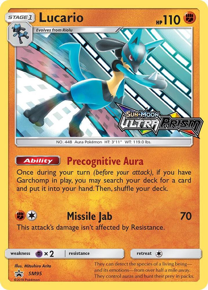 Lucario Prerelease SM95 (SM Promos)  - Holofoil