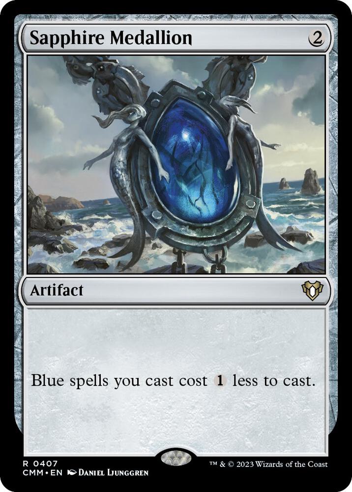 Sapphire Medallion 407/451 (Commander Masters) 