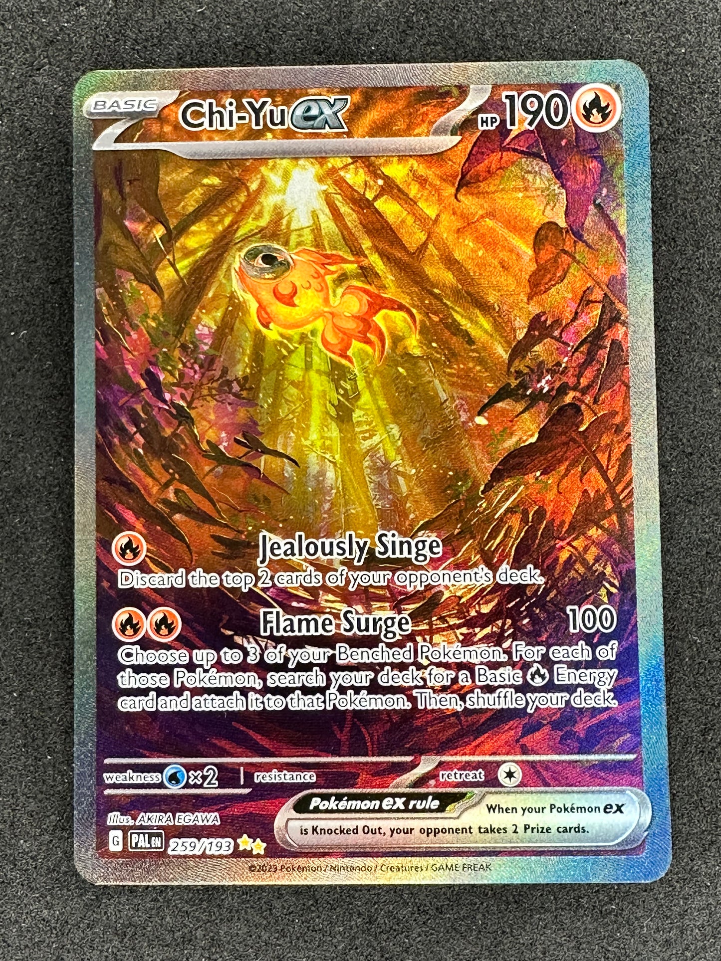 2023 Pokemon Paldea Evolved 259/193 Chi-yu Ex Special Illustration