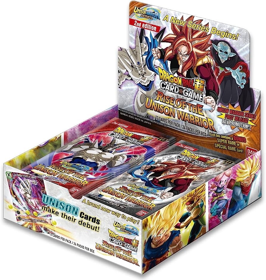 DRAGON BALL SUPER TCG RISE OF THE UNISON WARRIOR SECOND EDITION BOOSTER BOX UW1