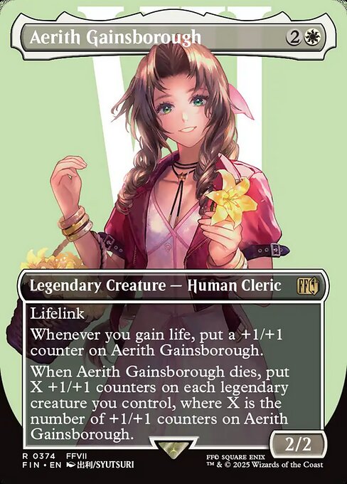 2025 MTG Magic Final Fantasy 0374 Aerith Gainsborough Showcase