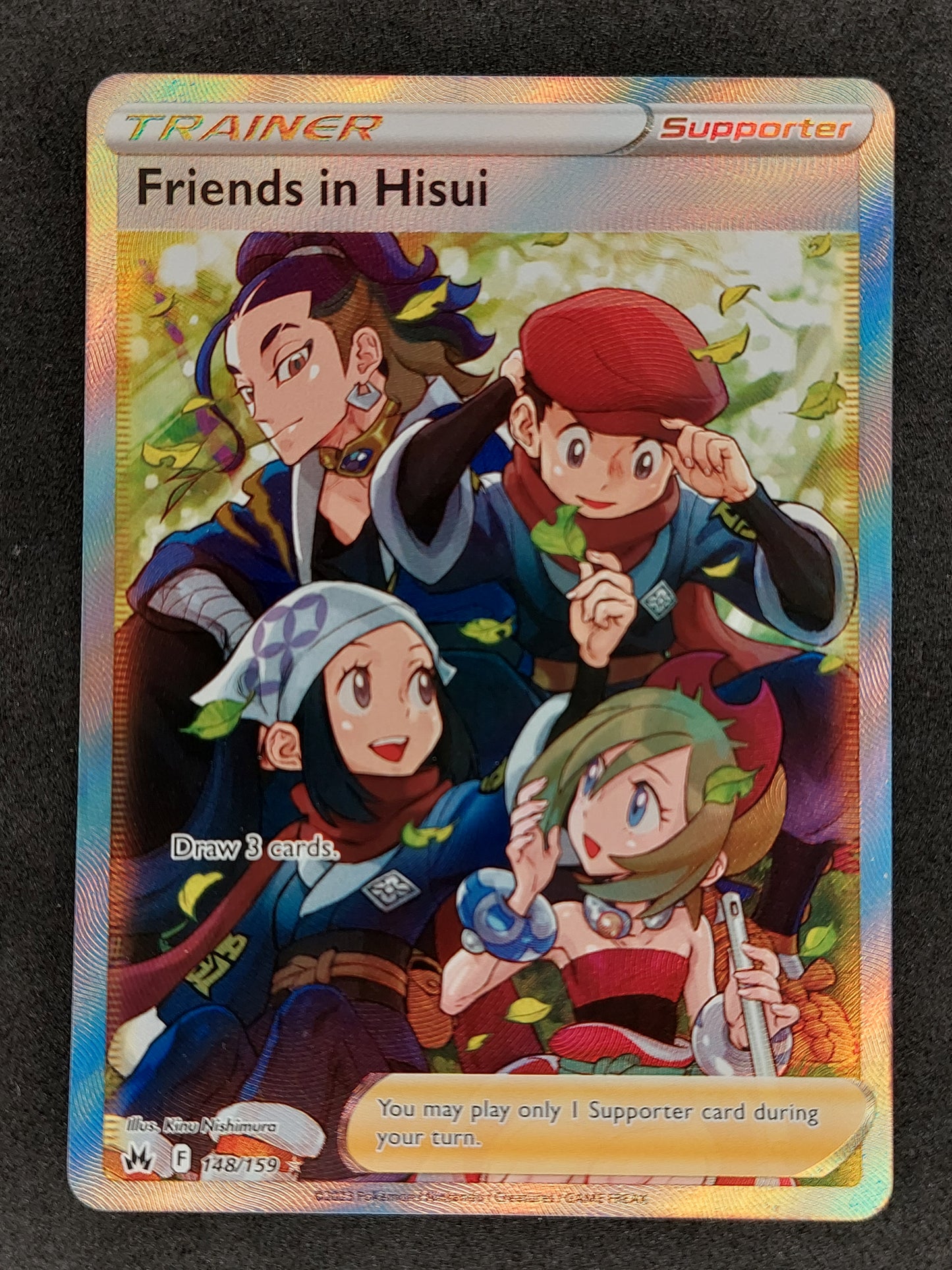 Pokemon Crown Zenith Trainer Friends In Hisui Full Art 148/159