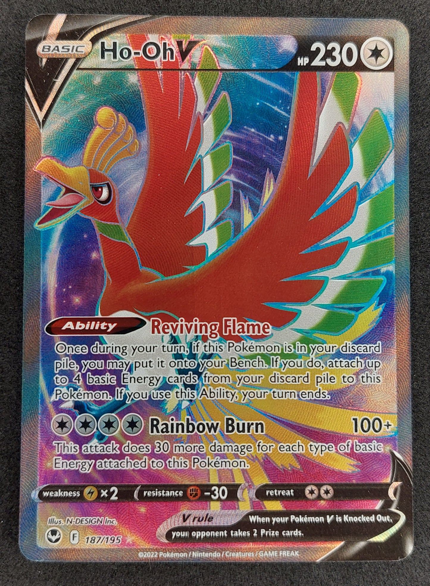Pokémon Trading Card Game Silver Tempest exclusive Ho-Oh V
